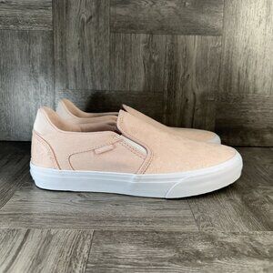 Vans Asher DX Slip On Women's size 9.5 Peach Shoes